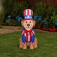 Gemmy Airblown Inflatable 3.5ft Independence Day Light Patriotic Yellow ...