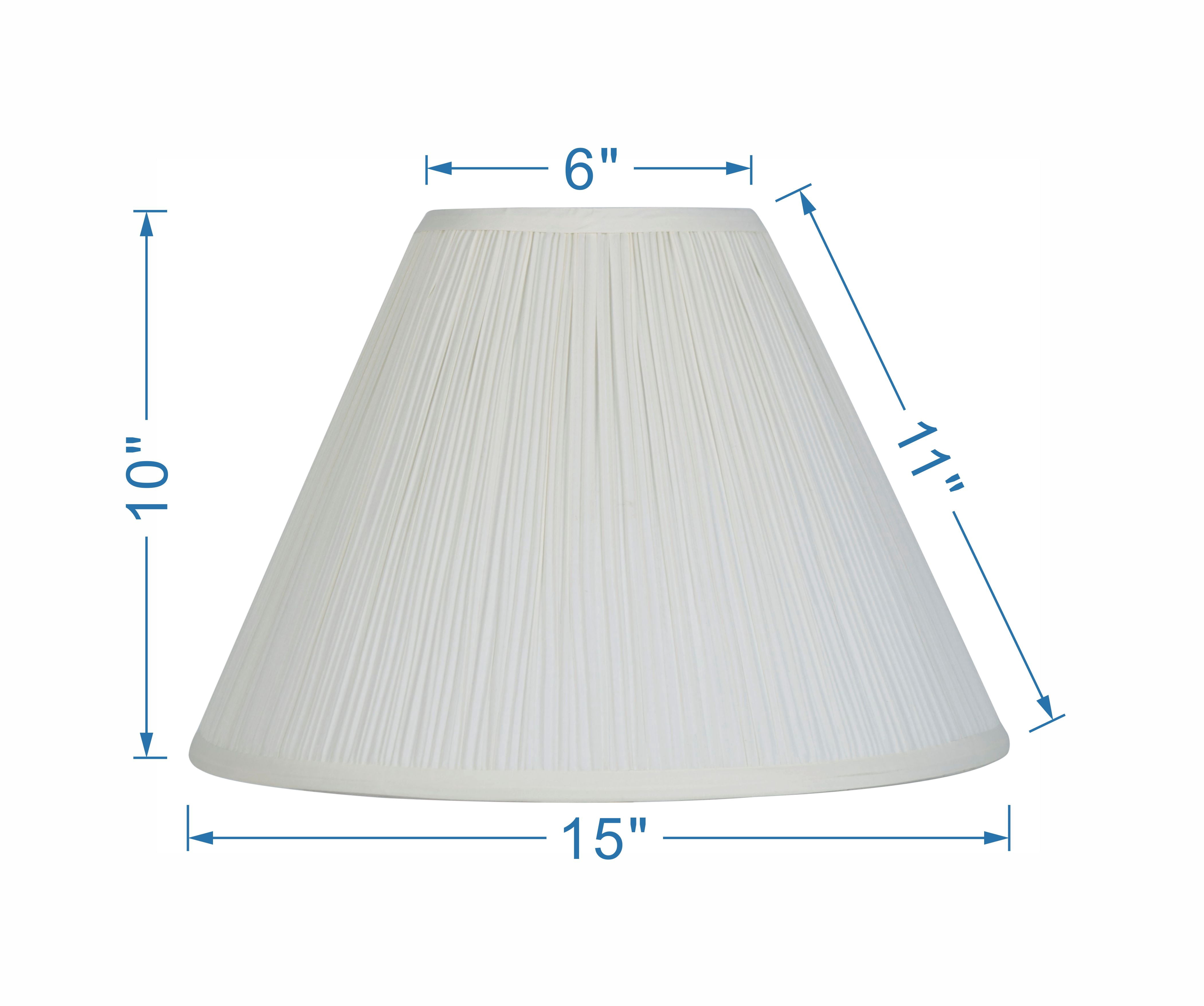 Mainstays 15" Beige Pleat Empire Lamp Shade