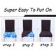 thumbnail image 5 of (Grey Coffee,6 Pack(M))Velvet Chair Cover,Straight Spandex with Elastic Band,Velvet Large Lady Dining Chair for Restaurant Hotel Party Banquet, 5 of 5