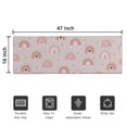 thumbnail image 5 of Pink Boho Bohemia Rainbow Hearts Pattern Door Rugs,Washable Non Slip Door Mats Indoor,Decorative Door Mats,Entry Mat Indoor for Entrance,Bedroom,Kitchen,Bathroom,16"x47", 5 of 6