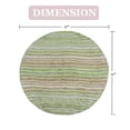 thumbnail image 3 of Home Weavers Gradation Collection 100% Cotton Tufted Round Shape Bathroom Rug, Soft and Absorbent Bath Rugs, Non-Slip Bath Rug, Machine Washable Bath Mats for Bathroom- 30" Round, Sage, 3 of 7