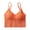 Orange, variant on BadPiggies Women's Comfy Wirefree Seamless Bra Adjustable Cami Lounge Bra Padded Bralettes Longline Pullover Sleep Bra (S/M, Yellow)
