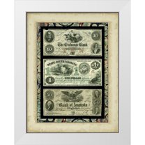 Unknown 15x18 White Modern Wood Framed Museum Art Print Titled - Money, Money, Money II