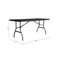 thumbnail image 4 of Mesa de Resina Mainstays 180 x 74 x 74 Tipo Tablón Negro, 4 of 4