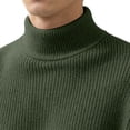 thumbnail image 6 of Babcutegg Big and Tall Mens Mock Neck Sweater Ribbed Knit Long Sleeve Soft Comfy Fall Winter Casual Pullover Sweaters Size XL, 6 of 6