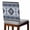 blue, variant on Brown Boho Chair Back Cover for Dining Room Set of 4,Farmhouse Aztec Southwest Ethnic Geometric Removable Kitchen Chair Slipcovers,Washable Seat Protector for Restaurant Party Banquet Wedding Décor
