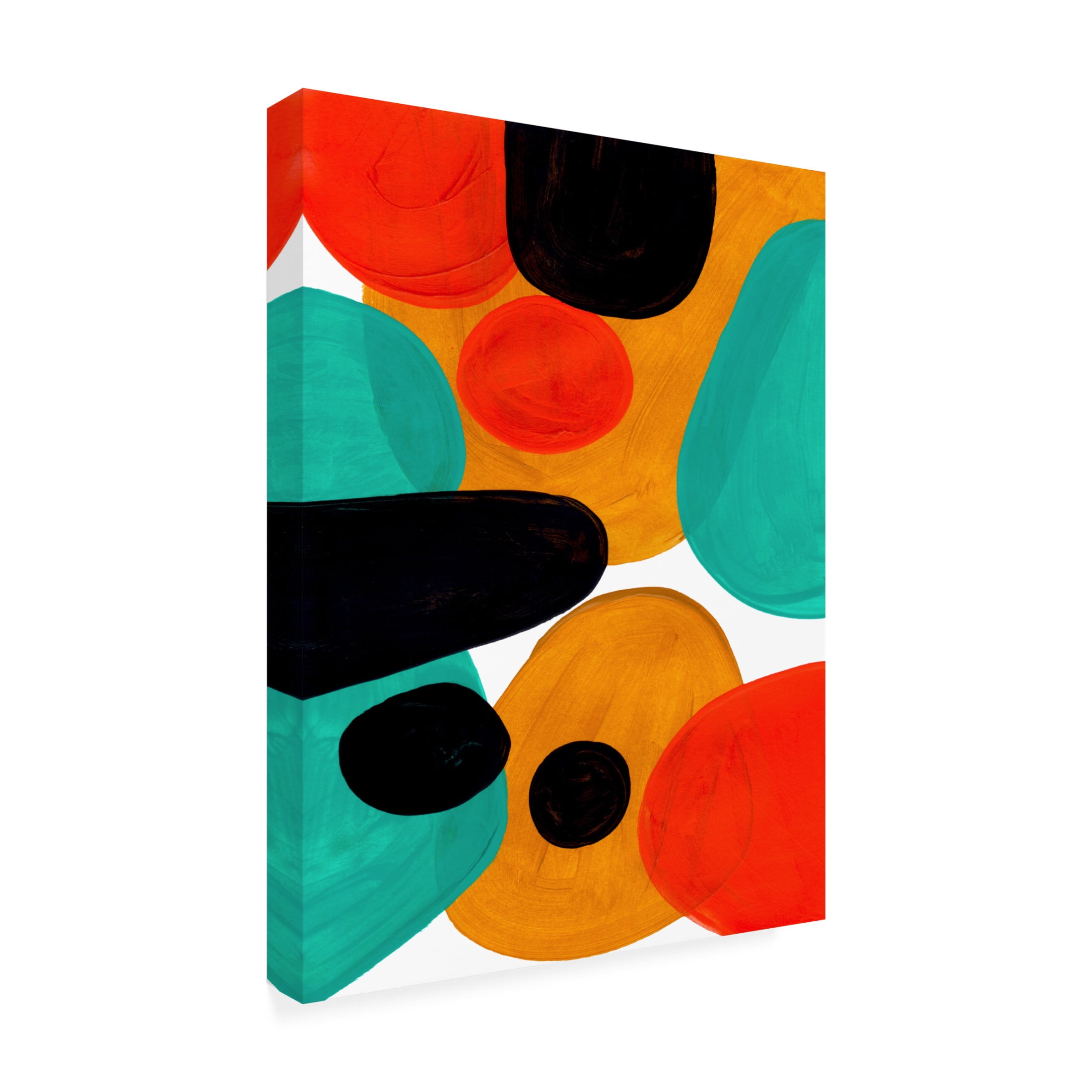Trademark Fine Art Ejaaz Haniff  Teal Rollie Pollie Canvas Wall Art