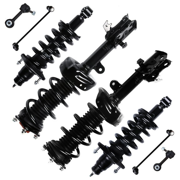 CCIYU Complete Suspension Kit Fits 2007 2008 2009 2010 2011 for Honda CR-V Includes Front and Rear pair Strut Spring Assembly Stabilizer Bar Link