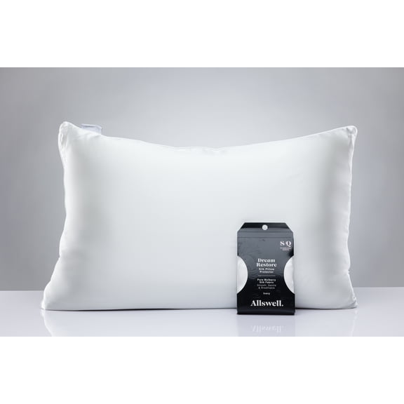 Allswell Dream Restore Silk Pillow Protectors, Standard/Queen - Breathable