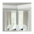 thumbnail image 2 of Corner Window Curtain Rod - Dual Rod, Adjustable, Satin Nickel Finish - 28 to 48 Inch, 2 of 2