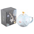 thumbnail image 1 of Taza de Cerámica Jadeshay astronauta 400ml Con cuchara y tapa, 1 of 8