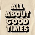 thumbnail image 3 of Instant Message - All About Good Times Fitted Short Sleeve Graphic T-Shirt, 3 of 6