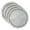 Petal and Fringe Trimmed White, variant on Dainty Home Set of 6 Placemats | Elegant and Durable | 15x15 in Round Woven Non-Slip Washable Place Mats | Tear-Resistant Heat | Resistant Placemats