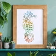 thumbnail image 5 of Sea Animal Stencil 8.2"x11.7"/21x29.7cm Sea Horse Painting Template Reusable Plastic Stencil with Hippocampus Pattern for Painting on Wood Wall and Tile, 5 of 9