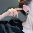 thumbnail image 3 of SE Women's Retro Style Black Bow Earrings, 3 of 8