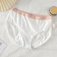 thumbnail image 2 of Rohuuque Cotton Underwear for Women High Waisted Cotton Underwear Full Coverage Tummy Control Comfort Panties White, 2 of 4