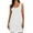 White, variant on Women's Summer Casual V Neck Sleeveless Mini Dress, Soft & Stretchy, with Coconut Tree Print, Multiple Sizes