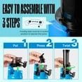 thumbnail image 4 of Ventray Ginnie Mini Cold Press Juicer, Small Slow Masticating Juicer for Vegetables and Fruits, High Juice Yield, Easy to Clean, Space-Saving, Fit for Personal/Travel/Picnic/Office - Blue, 4 of 8