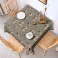 thumbnail image 2 of German Shepherd Dog and Footprint Square Tablecloth,Waterproof Square Table Cover,Wipeable Spillproof Washable Table Cover for Home Kitchen Party Decor 60"x60"(152x152cm), 2 of 6
