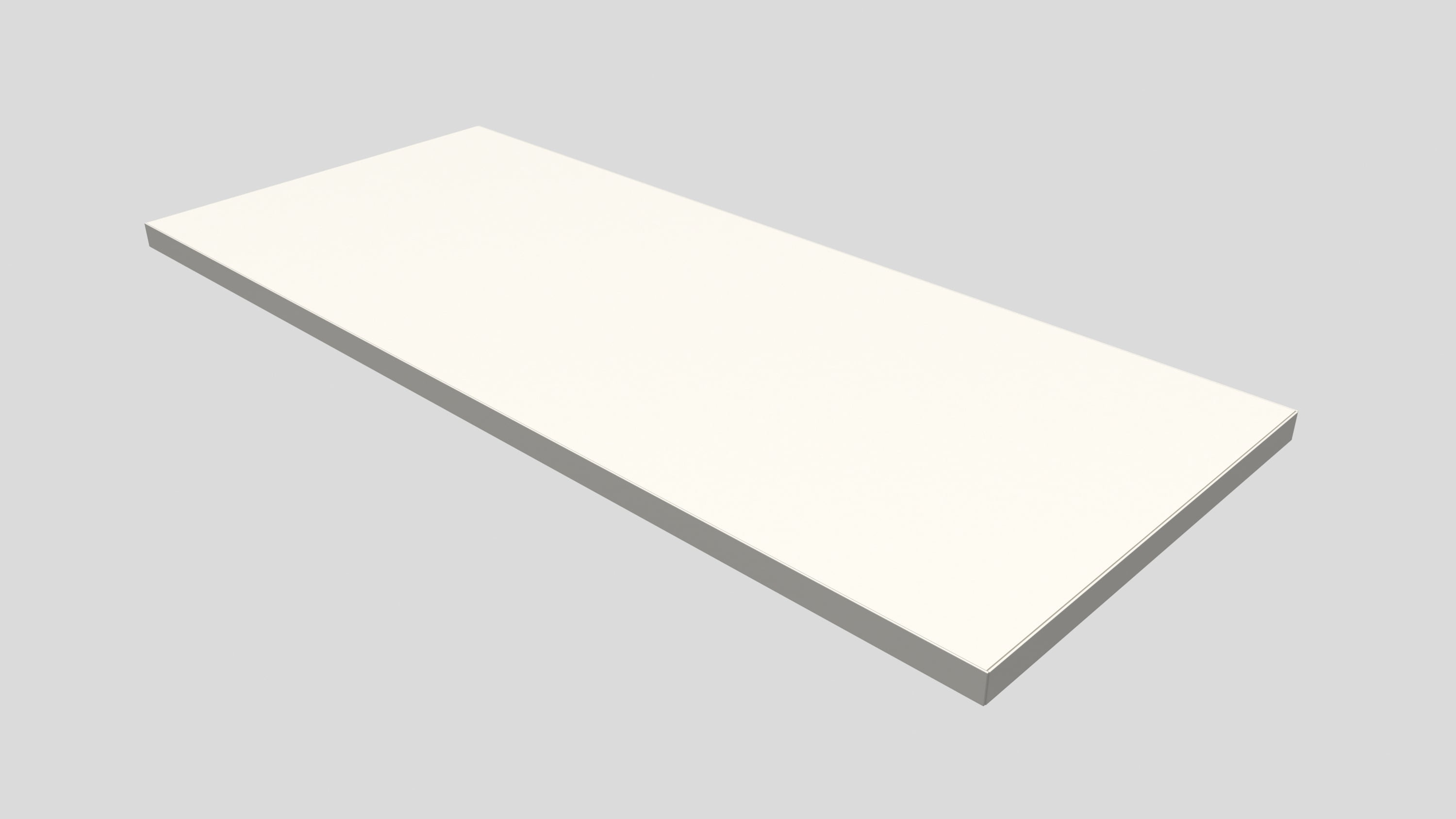 Shelf Kit White 24 in. D x 8 in. L x 0.6 in. H