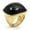 black, variant on Agate stone Ring 316L Stainless Steel Rings Fashion Jewelry Charm Ring unique anillo punk anel rubi