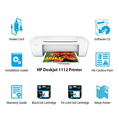 how to connect hp deskjet 1112 to laptop