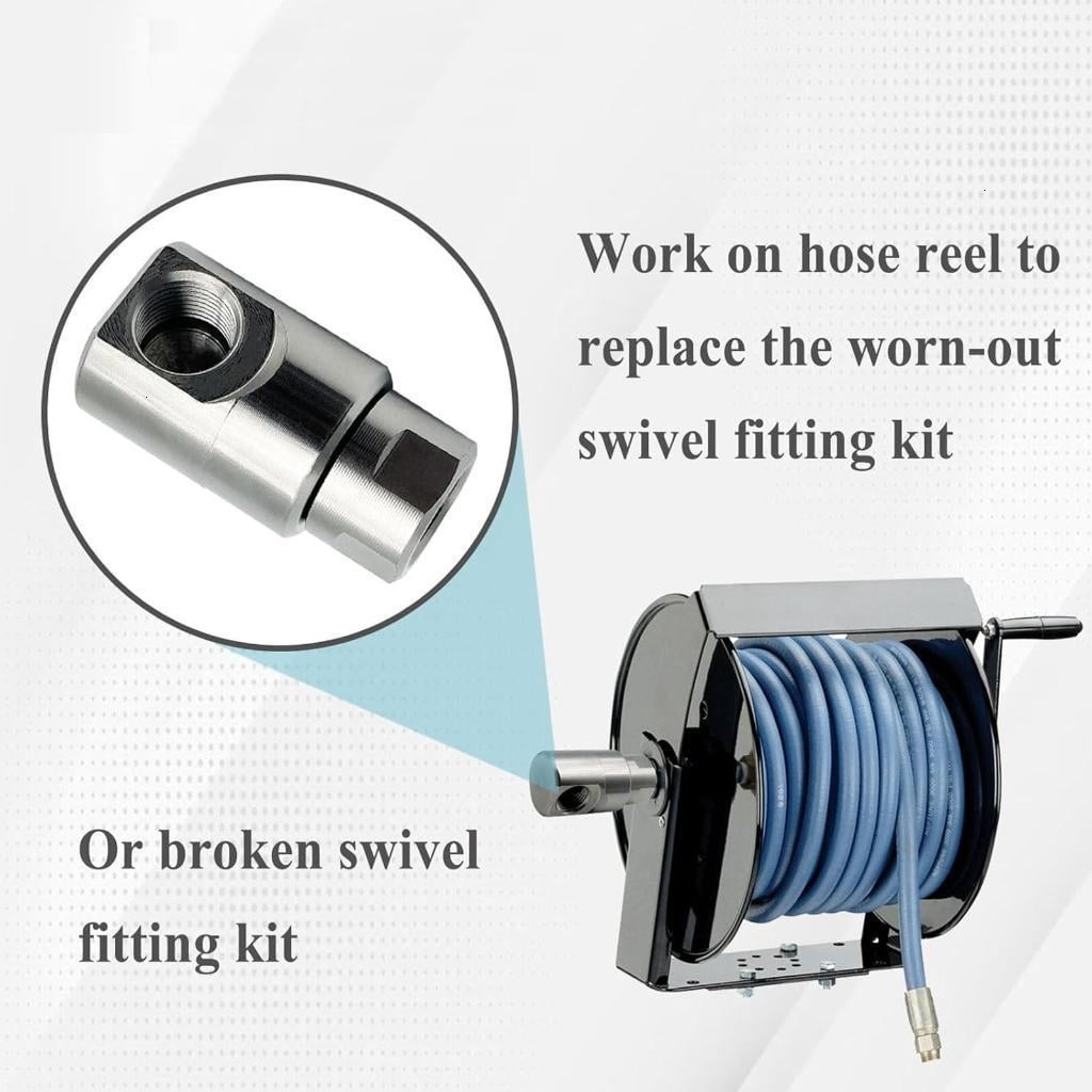 1/2inch Heavy Duty Hose Reel Rotatable Industrial Steel Joint Air Hose Part Reel 5024-Ni