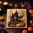 thumbnail image 6 of Halloween Pearl Diamond Painting Art Kit with Frame for Adults & Beginners, Gemstone Diamond Dots Beads Painting for Home Wall Decor Halloween, 6 of 6