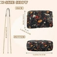 thumbnail image 4 of FORMRS Women Crossbody Purse with Chain Strap Vegan Leather Shoulder Handbag, Black Floral Pattern, 4 of 7