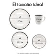 thumbnail image 3 of Red Velvet Vajilla Ceramica Moderna Elite de 16 Piezas para 4 Personas | Platos, Tazón y Tazas | Diseño Elegante | Apto para Microondas, 3 of 7
