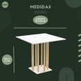thumbnail image 2 of MORU Mesa de comedor Zuko Blanco, mesa ideal para 4 sillas, estilo minimalista MORU ZUKO Moderno Minimalista, 2 of 5