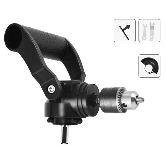 Right Angle Drill Adaptor 90 Degree Turning Electric Corner Aluminum Alloy Tool Industry Workplace for Household Drilling space 90 electric cordless degree angle with right with degree chuck a W4G6