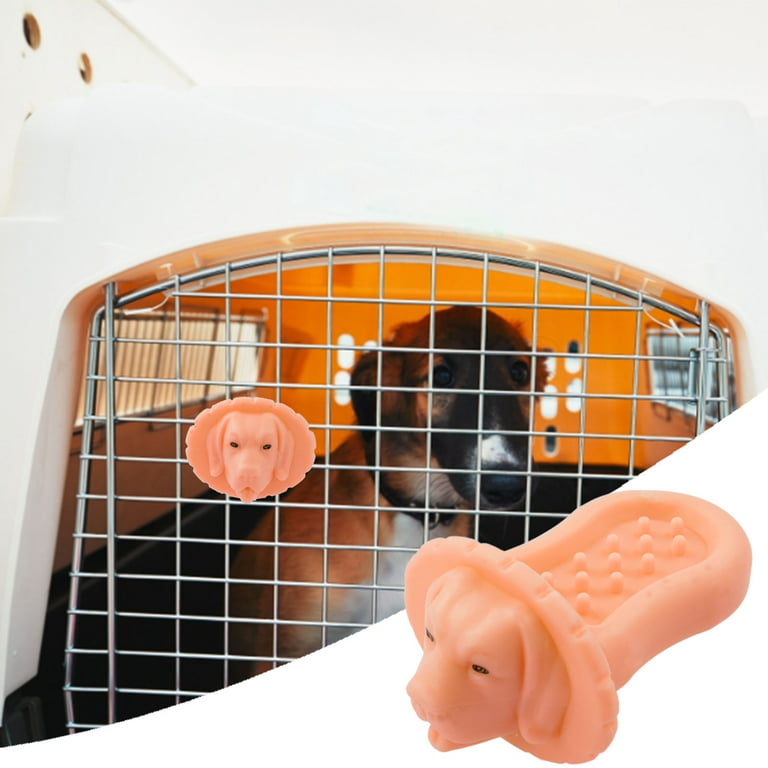 SAGUD Dog Crate Training Tool Lick Toy for Dogs Training Behavior, Soft  Rubber Crate Entertainment Toys Puppy Slow Feeder Pad, Peanut Butter Treat