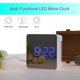 thumbnail image 3 of Alarma de reloj de espejo LED digital multifunción TS-70 con repetición de temperatura Tmvgtek Oficina Multiescena Multifunción, 3 of 6