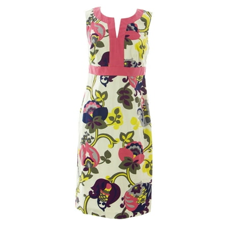 BODEN Women's Floral Notch Neck Dress Multicolored
