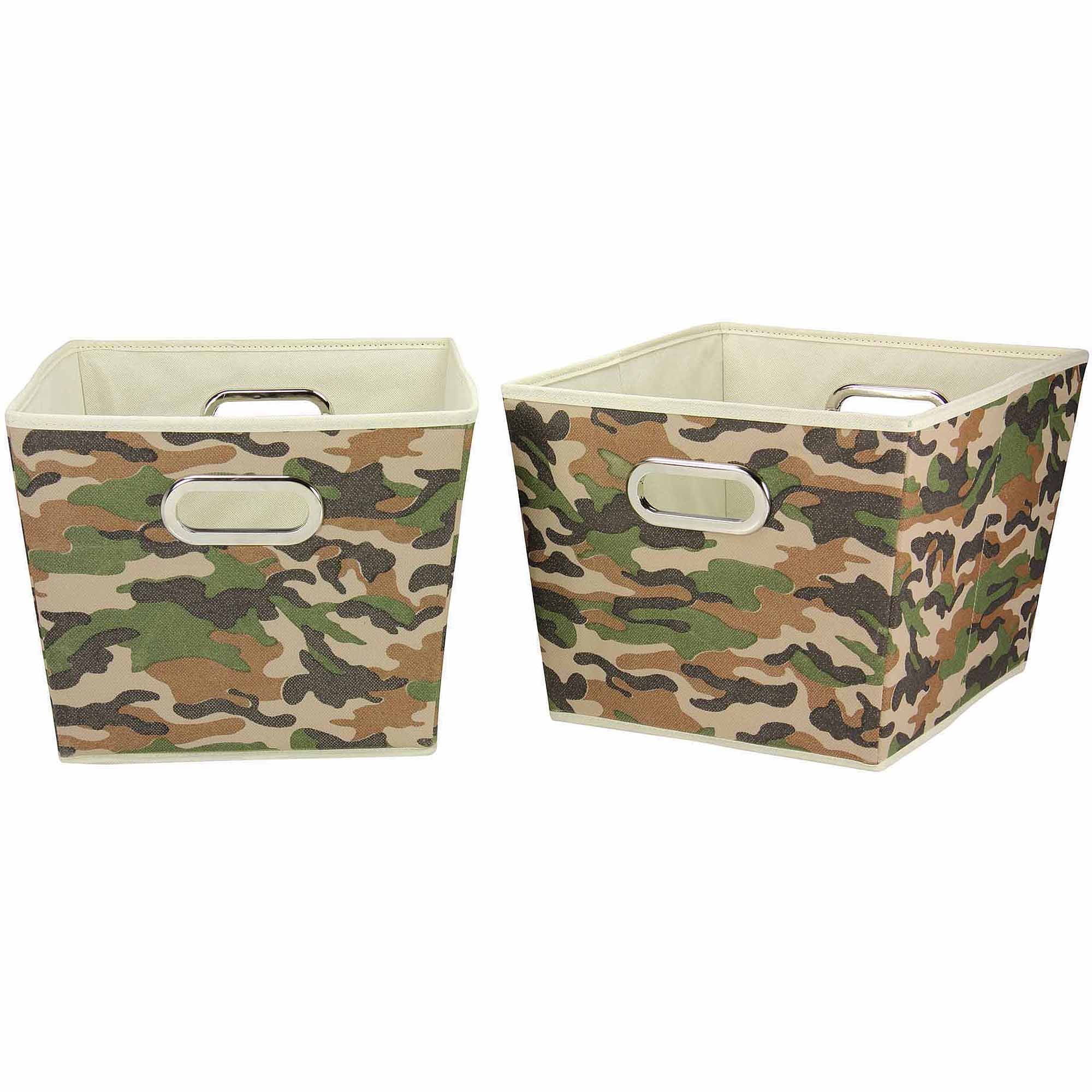household essentials decorative storage bins 2pk medium camo design walmartcom - Decorative Storage Bins household essentials decorative storage bins 2pk medium camo design walmartcom - Decorative Storage Bins