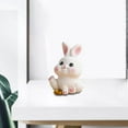 thumbnail image 4 of xinxixnxx Rabbit Statue Miniature Desktop Ornament Animal Sculpture for Bedroom Decor StyleA, 4 of 9
