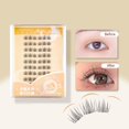 thumbnail image 1 of Segmented Glue Free False Eyelashes No Glue Needed Waterproof Remover-Free Beginner Friendly, 1 of 1
