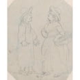 thumbnail image 3 of George Murgatroyd Woodward 20x24 Black Modern Framed Museum Art Print Titled - Country Lovers (ca. 1798), 3 of 5