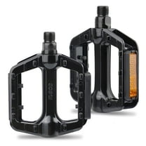 Meghna Bike Pedals 9/16" Non-Slip Aluminum Alloy Pedal with Reflective Strips Waterproof for City Bike Cruiser Bike