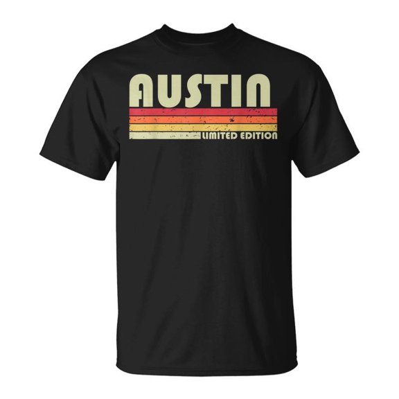 Austin Name Personalized Retro Birthday TShirt