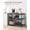 Ebonised Oak and Black, variant on Kitchen Island with 3 Shelves, Island Table, 47.2 Inches Width Kitchen Shelf with Large Worktop, Stable Steel Structure, Industrial