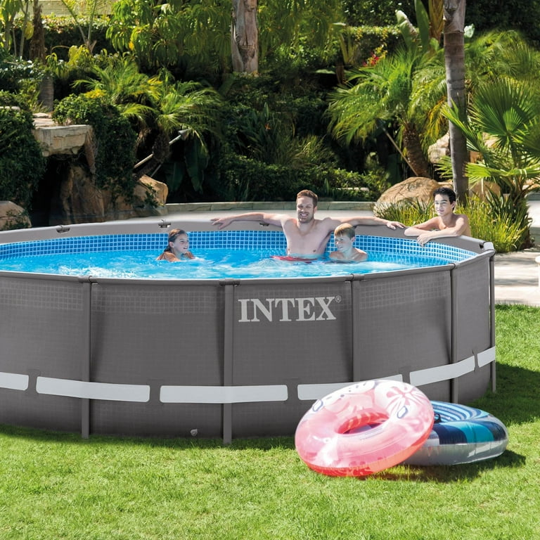Intex 14ft x 42in ultra frame pool set with filter pump deals