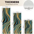 thumbnail image 4 of Teal Gold Marble Pattern Kitchen Rugs Sets Of 3,Kitchen Runner Rugs Non Skid Washable,Decorative Kitchen Floor Mats for Kitchen,Sink,Laundry,17"x30"+ 17"x47" + 17"x59", 4 of 6