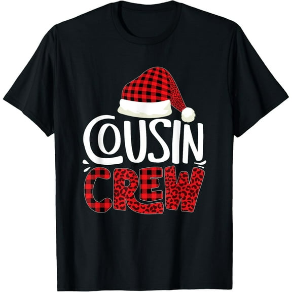 Cousin Crew Family Group Matching Christmas Pajama Party T-Shirt