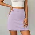 thumbnail image 2 of Ediodpoh Womens Skirt Athletic Skirt with Built in Shorts for Running Tennis Workouts and Sports Wear Skirt with Shorts Underneath Light Purple XL, 2 of 6