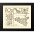 thumbnail image 2 of Perthes 14x12 Black Modern Framed Museum Art Print Titled - Italy Islands - Perthes 1870, 2 of 5