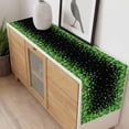 thumbnail image 4 of St. Patrick's Day Table Runner - 60 Inch Long, Kitchen Dining Table Runner Dresser Scarves, Spring Lucky Shamrocks Leaves Black Farmhouse Decor for Coffee Tables Wedding Party Banquet, 4 of 8
