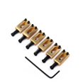 thumbnail image 1 of Puente de Guitarra de con Rodillo Dorado de 6 Piezas con Lve para Guitarra Eléctrica ST Yuyangstore Sillines De Guitarra, 1 of 5