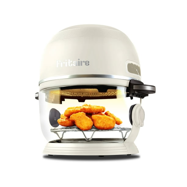 Fritaire, SelfCleaning Glass Bowl Air Fryer, 5 Qt, 6 Functions, BPA/Teflon Free